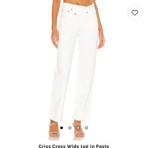 Agolde criss cross jeans